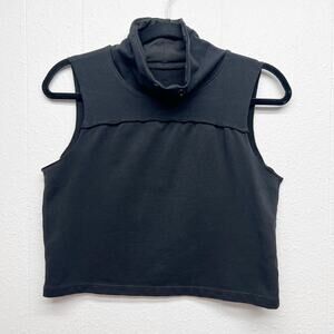 Motion by Coalition Cropped Chic Coquette Minimalist Feminine Stretch Top Small